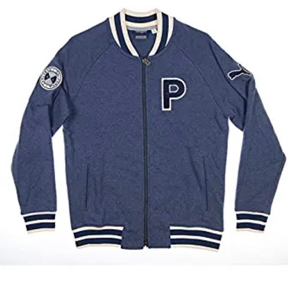 Puma men’s Letterman jacket size large - Picture 9 of 11